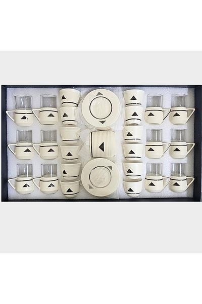 Generic Luxury 38-piece beige hospitality glass set