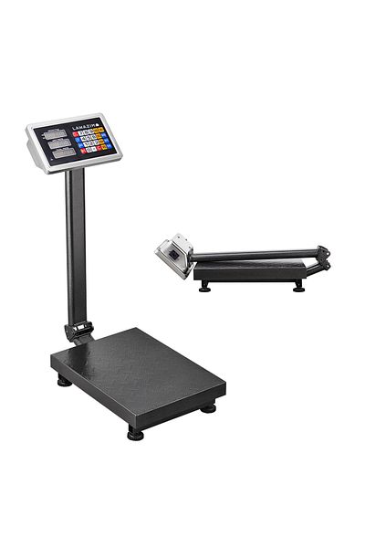 Lawazim 300kg Electronic Scale - Foldable Industrial Digital Weighing Scale with Tare and more