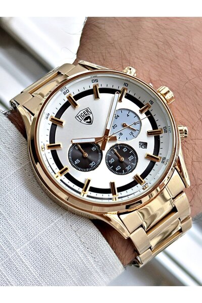 Tiger ساعة رجالية من الفولاذ TI-615E تايجر