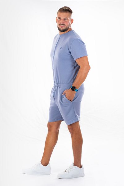 dendy Men's short tracksuit overall Sky blue 489/XXL