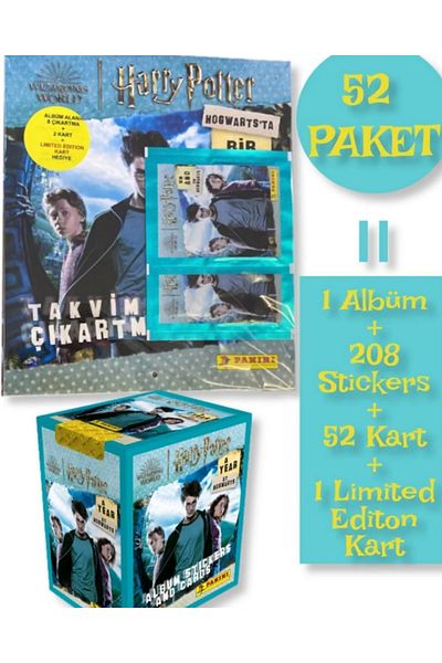 Panini Harry Potter Officially Licensed 1 Year at Hogwarts Sticker Set (Pack of 50 = 200 Stcikers + 50 Cards)