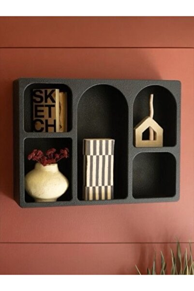 LİFENES Niş Duvar Rafı Siyah