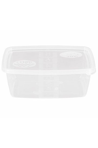 sterk Cutie alimentara gradata, capac inclus, 800 ml, transparenta, 174x115x70 mm