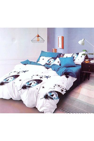 Pucioasa Double bed linen, Finet, Pucioasa, 6 pieces, Fitted sheet 230x250 cm