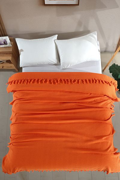 LADYNİL Double Natural Bedspread Pique 210X240 Orange