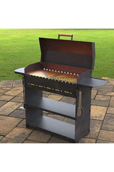 ARVALLI Kapaklı Barbekü Büyük Portatif Mangal ve Izgaraları