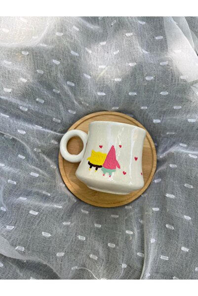 Flossy Design فنجان قهوة فردي مصنوع يدويًا. سبونج بوب. شمعة ديزي مع هدية.