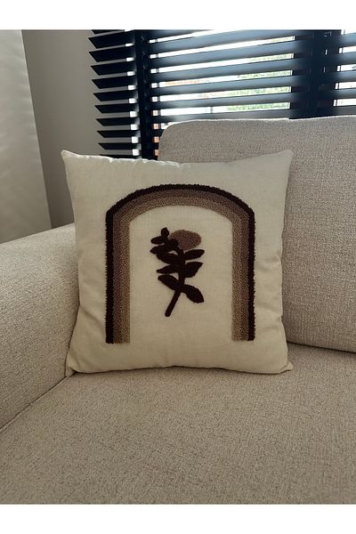 NURHAN HOME COLLECTION Κεντημένο κάλυμμα μαξιλαριού ριχτάρι 1 τεμαχίου