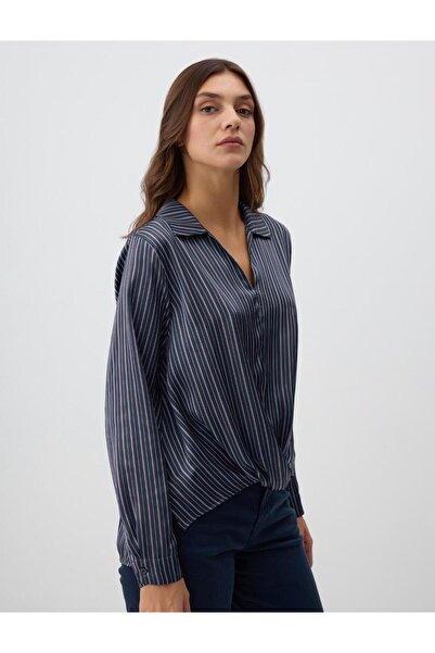 Jimmy Key Striped Relaxed-Fit Blouse