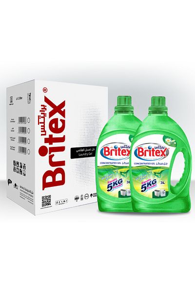 Britex Laundry Gel (White Flower) Pack of 2 (6L Carton)