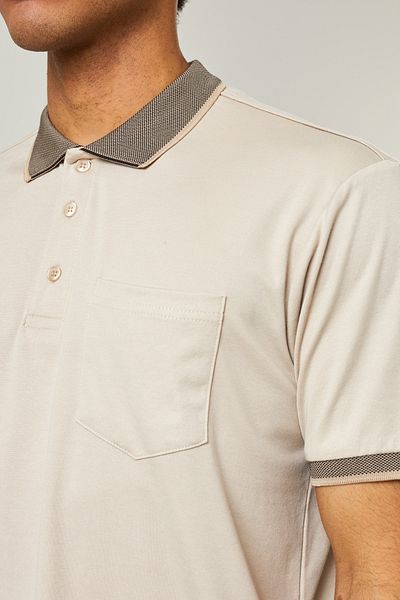 Twister Jeans Men's Twister Jeans Plus Size Pocket Polo Neck Lycra T-Shirt