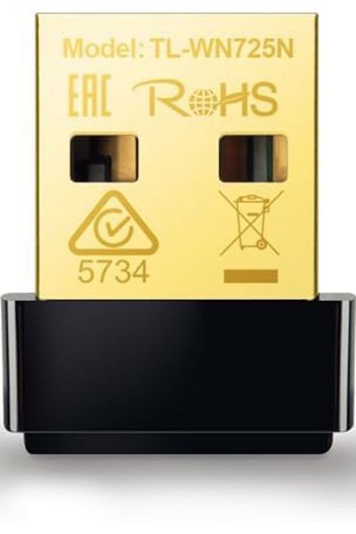 TP-LINK Wireless WiFi Network Adapter N150 USB Port for Desktop Computer, TL-WN725N by TP-Link