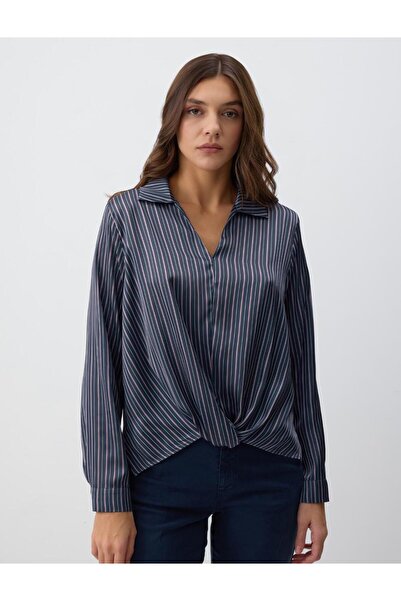 Jimmy Key Striped Relaxed-Fit Blouse