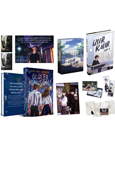 İndigo Kitap Ölüler Konuşamaz Ciltli / İzler Kalır 1 Kutulu Ciltli 2 Kitap Su...