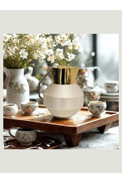 Generic 1 liter golden sugar thermos