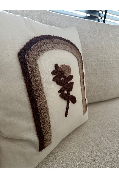 NURHAN HOME COLLECTION Κεντημένο κάλυμμα μαξιλαριού ριχτάρι 1 τεμαχίου