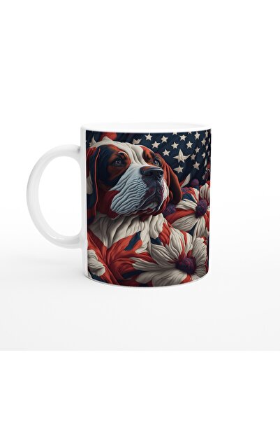 MESCHAIN كوب مطبوع بتصميم كلب سانت برنارد ذو طابع أمريكي