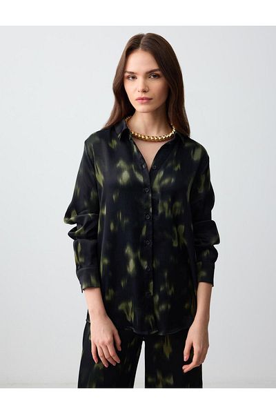 Jimmy Key Regular Fit Shirt Collar Woven Black Shirt