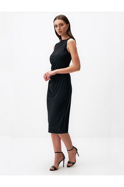 Jimmy Key Sleeveless Basic Knitted Midi Dress
