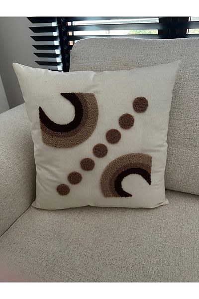 NURHAN HOME COLLECTION Κεντημένο κάλυμμα μαξιλαριού ριχτάρι 1 τεμαχίου