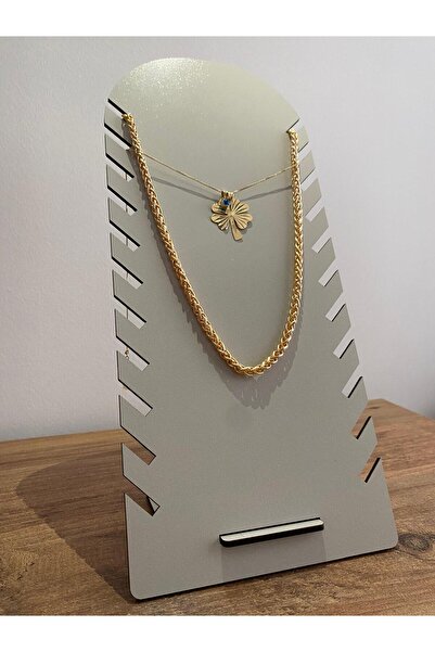 ÇAKRA Ahşap Kolye -Takı Standı 3mm (30x14cm)