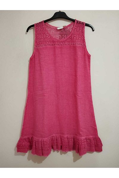 anne moda ankara Calitate superioară, curea groasă, detaliu din dantelă, 100% bumbac, rochie