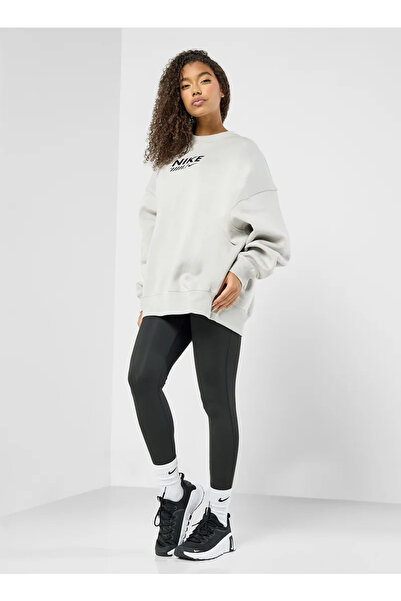 Nike Sportswear Gel Oversized Fleece Crew-Neck Cream Women's Sweatshirt