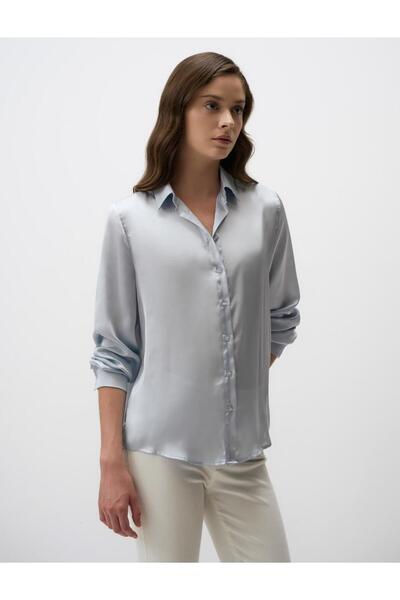 Jimmy Key Long Sleeve Satin Shirt
