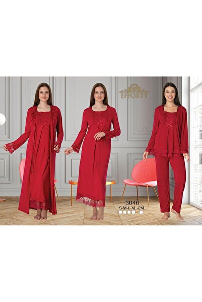 EM&FA TEKSTİL Pregnant Maternity Lace Detailed 4 Piece Set