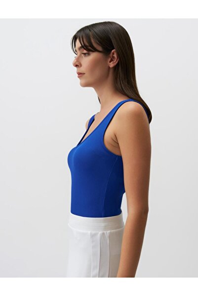 Jimmy Key V Neck Sleeveless Basic Knitted Tank Top