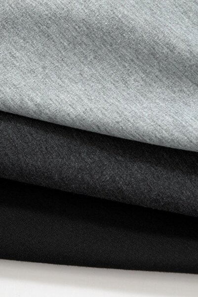 GOLSREY Σετ 3 άνετα αθλητικά σορτς Unisex χτενισμένα βαμβακερά