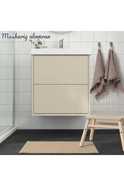 IKEA Bath mat, beige, 40x60 cm