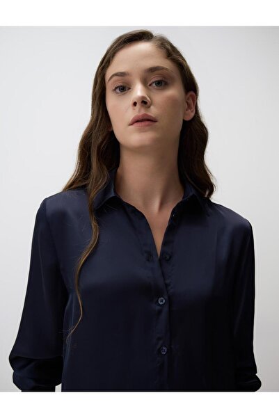 Jimmy Key Long Sleeve Satin Shirt