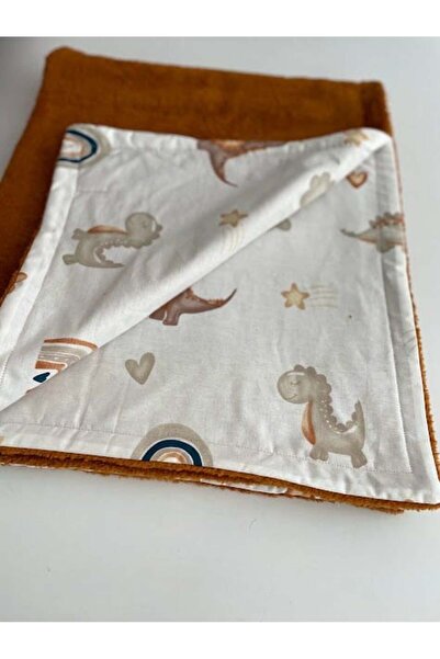 Derin Boutique Shop بطانية ديناصور بوبلين / تان ويلسوفت