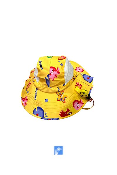 Kardelen Butik Denizli Adjustable Cute Children's Back Protection Fisherman's Hat