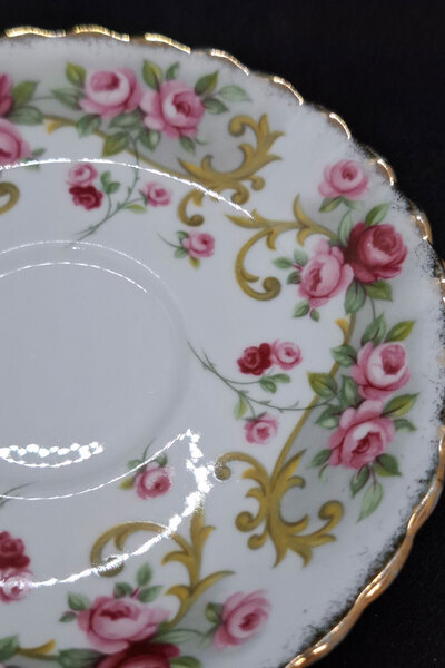 Royal Albert Sheraton Series Rosemary Bone China England Antique Porcelain Coffee Cup Saucer 12cm