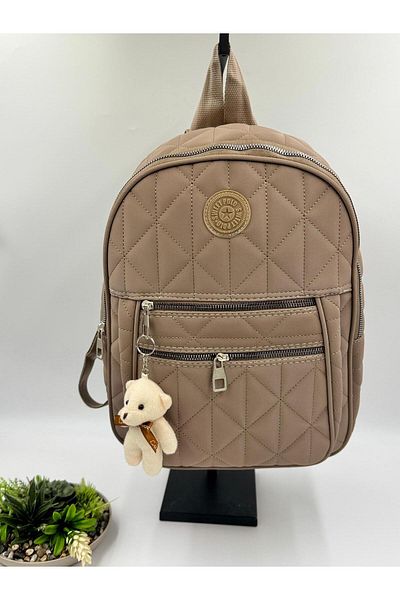 ateş3434 Quilted Backpack (with Teddy Bear Gift)