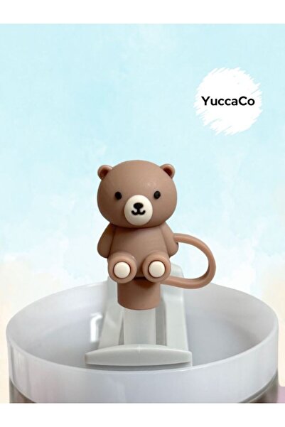 YuccaCo Accessorize Your Life Ayıcık Pipet Tıpası/Ayılı Termos Pipet Koruyucu...