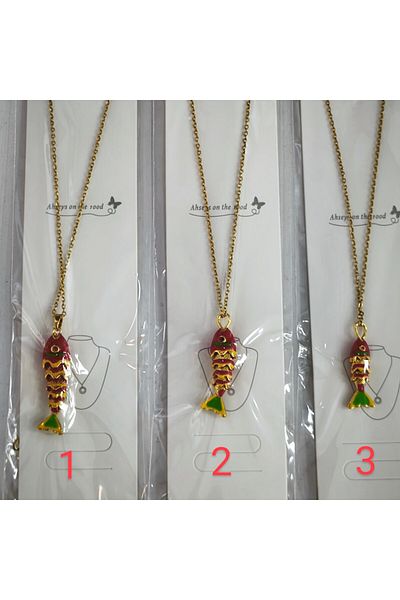Acousticworld Steel Movable Fish Necklace