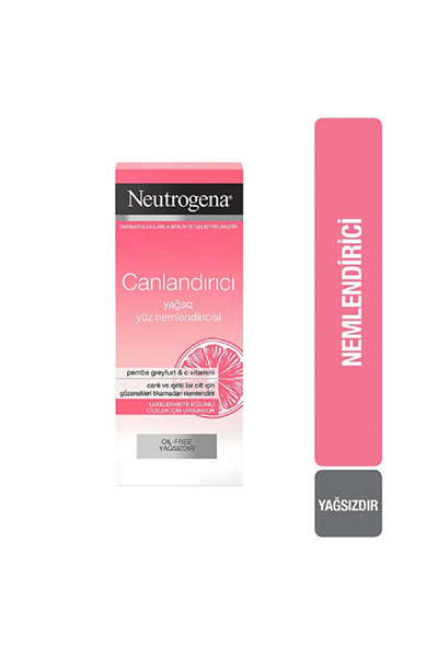 Neutrogena Yağsız Yüz Nemlendiricisi - Pembe Greyfurt ve C Vitamini - 50 ml