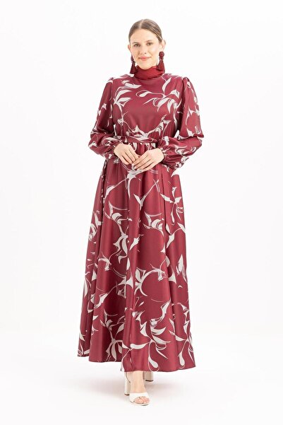 ALLDAY Women's Patterned Belted Dress S60176A0