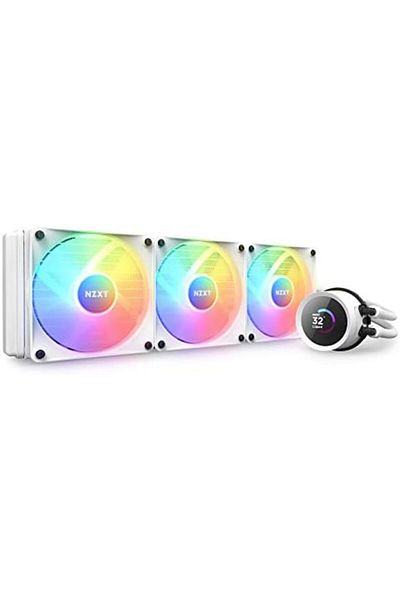 Nzxt مبرد سائل Kraken 360 RGB من NZXT بشاشة LCD مقاس 1.54 بوصة ومضخة عالية الأداء وF120 Co