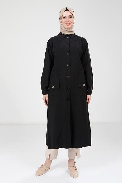 Beyza Black Wear and Go with Pocket Accessories 9353