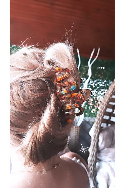 Serenity مشبك معدني على شكل فيونكة ملفوفة للنساء