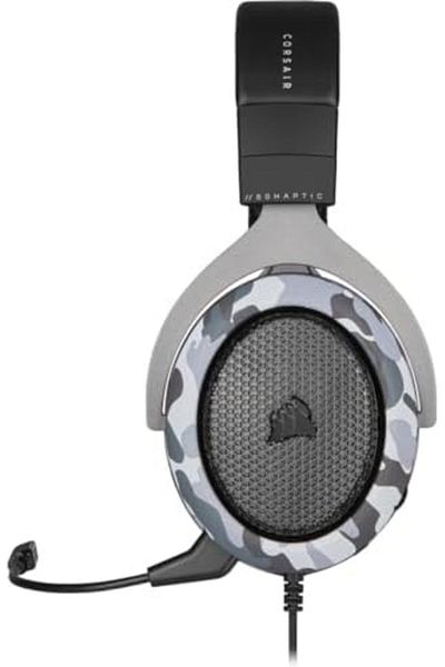 Corsair HS60 HAPTIC Wired Over-Ear Stereo Gaming Headset - Grey