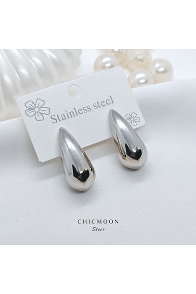 CHICMOON STORE Steel Drop Earrings