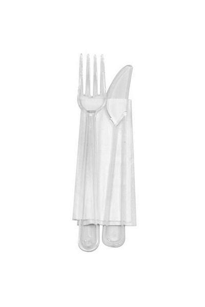 Berlinger Haus Set of 100 reusable cutlery, fork, knife and napkin