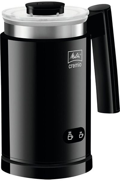 melitta CREMIO Premium Milk Frother | For Cold & Warm Milk Coffee | Electric Milk Steamer | Soft Foa