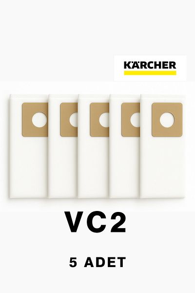 Kleen Karcher Vc2 Vacuum Cleaner Compatible Dust Bag 5 Pieces