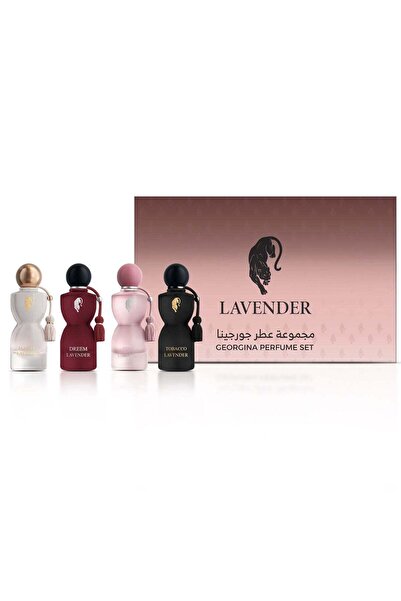 LAVENDER مجموعة عطور جورجينا، 4 قطع، 75 مل
